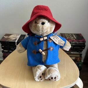 Paddington Bear Plush Stuffed Animal London Toy Note Coat Hat Hoodie